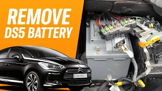 How to remove / replace battery from Citroen DS5 or Peugeot 3008