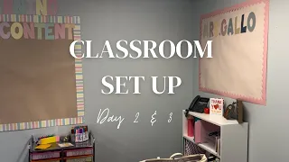 CLASSROOM SET UP DAY 3/4// FIRST YEAR TEACHER