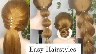 Easy Hairstyles For You || Braid Hairstyle , Bun Hairstyles , Poni Tail