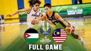 Jordan v Malaysia | Full Basketball Game | FIBA U16 Asian Championship 2023