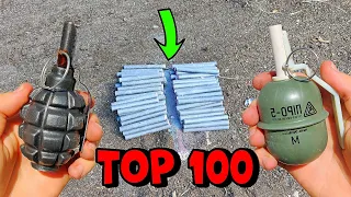 ✅🔥 TOP 100 Powerful Firecracker Explosion 🔴 ВЗОРВАЛ 100 ПЕТАРД ОДНОВРЕМЕННО 🧨 BEST FIRECRACKERS 🧨🧨🧨🧨