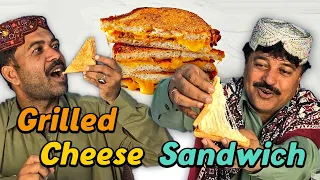 Tribal People Try Grilled Cheese Sandwich, American Sandwich