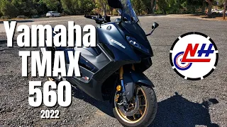 Yamaha TMAX 560 Tech MAX (2022) | Test Ride, Review, Walkaround, Soundcheck, 0 - 100 kph |  VLOG 340