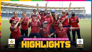 ACC | Women's Asia Cup 2022 | Match 10 | Pakistan vs Thailand