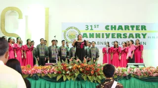 BSU Hymn by the Glee Club accompanied by the SLS Marching Band