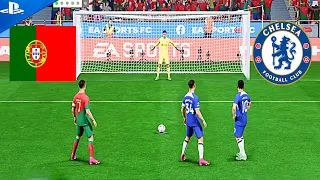 Ronaldo VS Ronaldo,Messi | Portugal VS Chelsea Penalty Shootout | FIFA 24 PS5 4k