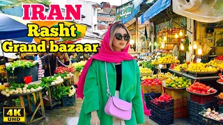 IRAN TOURISM - 4k walking on rasht grand bazaar 2022 - rasht city | بازار بزرگ رشت - میدان شهرداری