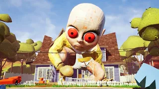 Hello Neighbor - My New Neighbor Big Baby In Yellow EXE Act 2 Gameplay Walkthrough