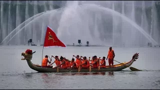 Фестиваль Драконовых лодок в Гуанчжоу. Праздник Дуань У в Китае.