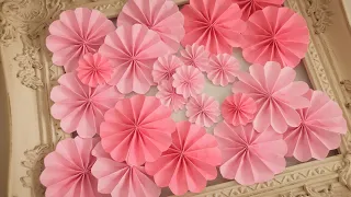 折り紙で簡単 可愛い花の作り方【Origami Paper Easy】How to make a Flower