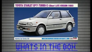 Whats In The Box, Toyota Starlet EP71 TurboS (3dr) Late Type