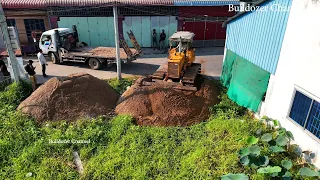 Amazing Full Processing Filling & Sand Making Foundation Home By Miniature Bulldozer And Dump Truck