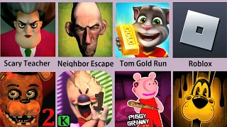 Scary Teacher,Neighbor Escape,Tom Gold Run,Roblox,Ice Scream,Piggy Granny