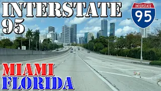 I-95 North - Miami - Florida - 4K Highway Drive