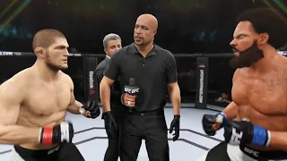 Khabib Nurmagomedov vs. Old Werewolf - EA Sports UFC 2 - Crazy UFC 👊🤪