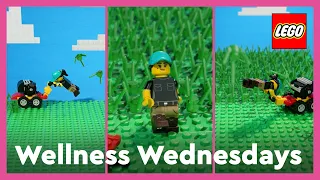 LEGO Lawn Mowing | Wellness Wednesday LEGO #Shorts
