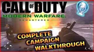 MODERN WARFARE: REMASTERED! - Complete VETERAN Walkthrough!! (All Intel + More)