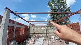 cómo construir un tejado con tornillos de lamina galvanizada, sin utilizar soldadura