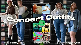 outfits inspired by songs on my spring spotify playlist (concert outfit ideas)