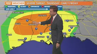 New Orleans weather: Severe weather risk Thursday