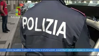 REGGIO CALABRIA:  2 ARRESTI IN MATERIA DI STUPEFACENTI, SEQUESTRATI CIRCA 470 GRAMMI DI COCAINA