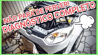 Ford Fiesta Esquenta e não baixa temperatura - Valvula termostatica