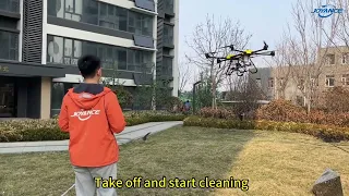 100m high pressure windows cleaning drone building washing drone solar panel/tower cleaning drone