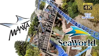 SeaWorld San Diego Manta Roller Coaster On Ride Front Seat Ultra HD 4k POV GoPro 7 HyperSmooth