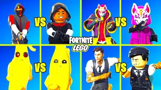 Fortnite Dance Battle: LEGO Skins VS Default Skins!