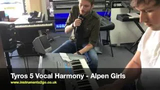 Yamaha Tyros5 Vocal Harmony Example Demo