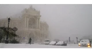 Снежная буря в Одессе: два человека замерзли насмерть