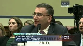 Rep. Trey Gowdy questions Jonathan Gruber (C-SPAN)
