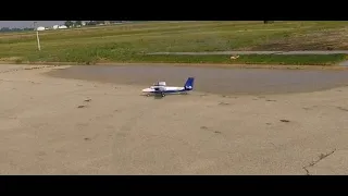 E flite Twin Otter Landing Practice Part 1