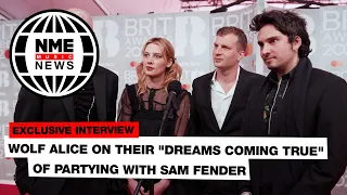 Wolf Alice on their "dreams coming true" of partying with Sam Fender | Brit Awards 2022