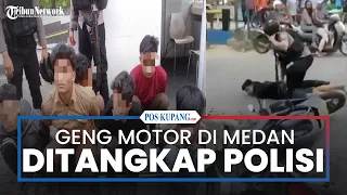 Sejumlah Pelajar Diduga Geng Motor Bawa Sajam di Kota Medan Diringkus Polisi
