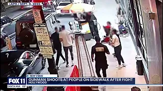 Man shoots at people on Hollywood sidewalk