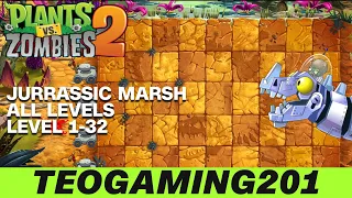 PvZ 2 | Adventure | Jurrassic Marsh | All Levels Gameplay Walktrough (2024)