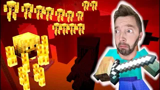 HOW WILL I SURVIVE THIS!? (Nether Fortress Attack!) / Mastering Minecraft 10