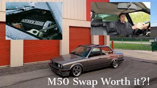 M50 E30 First Impressions...... Was the swap worth it?? POV Driving