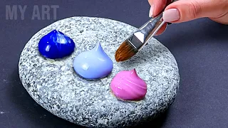 CREATIVE PAITING IDEAS on Stone | Easy Art Compilation