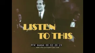 HISTORY OF SOUND MOVIES & TRANSITION FROM SILENT ERA  "LISTEN TO THIS" 1978 AT&T MOVIE  66464