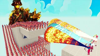 100x ZOMBIE FIREFIGHTER + 2x GIANT vs 3x EVERY GOD - Totally Accurate Battle Simulator TABS