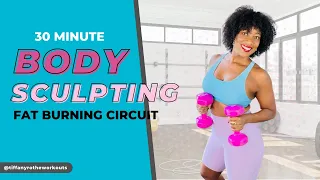 30 Min Body Sculpting -Fat Burning 🔥 Circuit with Tiffany Rothe