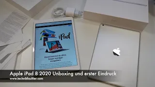 Apple iPad 8 2020 Unboxing und erster Eindruck
