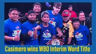 FULL FIGHT! JOHN RIEL CASIMERO WINS WBO TITLE via 12TH ROUND TKO