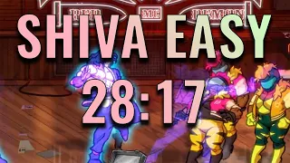 Streets of Rage 4 - Shiva Arcade Easy Speedrun Former PB/WR in 28:17 - World Record