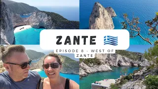 Zante Ep 8 - We meet a Channel 4 Celebrity. Shipwreck, Volimes, Hippie Transporter, Limnonias, Keri