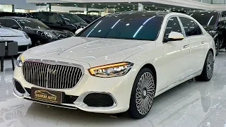 First Look ! 2024 Mercedes Maybach S 580 White - Ultra Luxury Sedan | Details exterior interior