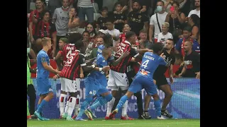 Nice - Marseille : bagarre, envahissement du terrain, fin de match chaotique