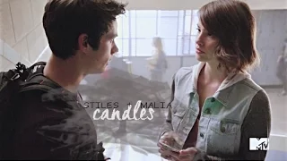 stiles and malia | candles